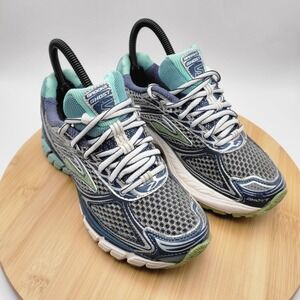 Brooks Ghost 5 Womens Running Shoes Blue Silver Mint 1201131B944 Size 5.5